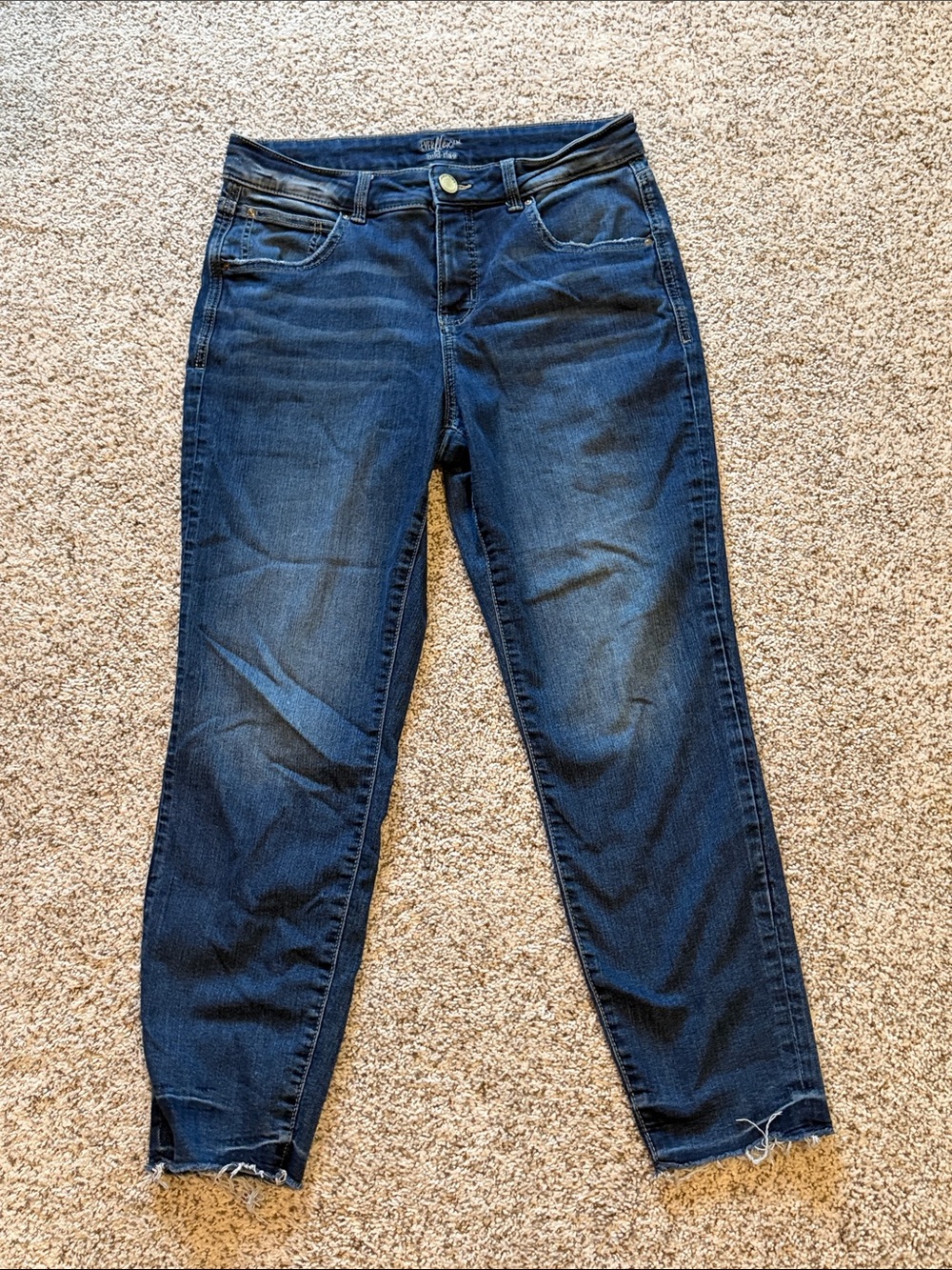 Maurices Dark Blue Ankle Crop Jeans